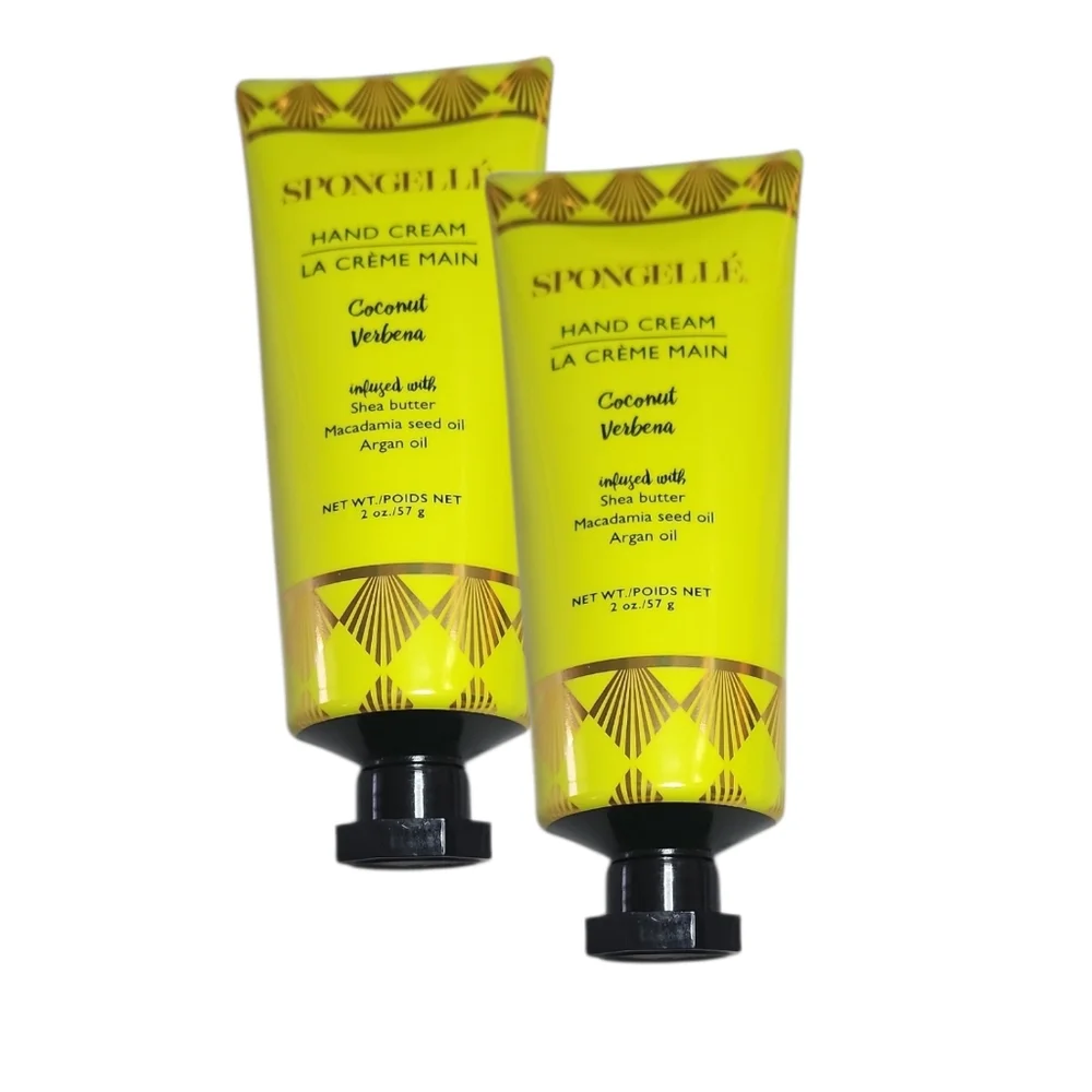 Set Of 2 Spongellé Coconut Verbena Hand Creams